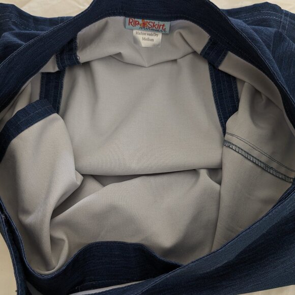 RIPSKIRT Hawaii Women's M Blue Paia Maui Wrap Casual Travel Skirt - Picture 7 of 13